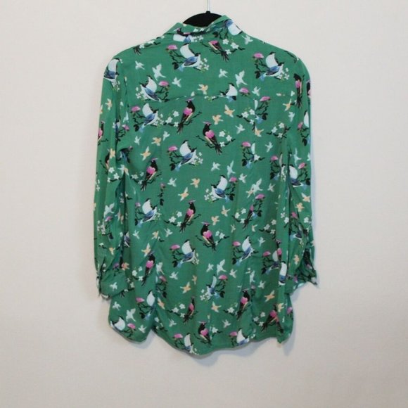 20 of 52 Conversations Anthro Bird Blouse H10772 - Picture 7 of 9